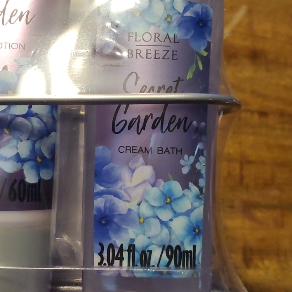 NEW FLORAL BREEZE SECRET GARDEN 6PC SET - Picture 2 of 8